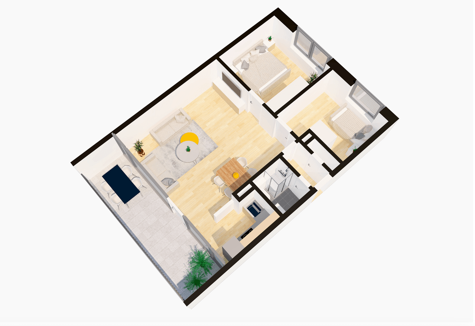 Pronájem bytu 3+1 65 m², Münster, Severní Porýní-Vestfálsko Pronájem bytu 3+1 65 m², Münster, Severní Porýní-Vestfálsko