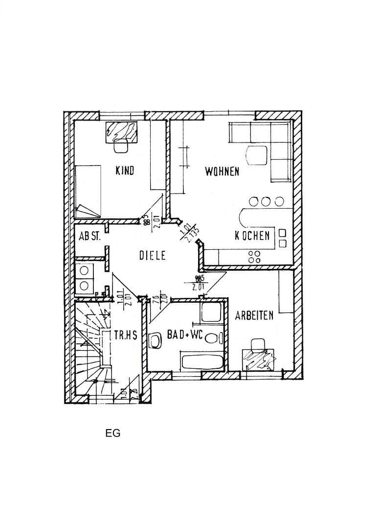 Pronájem domu 140 m², pozemek 240 m², Langenselbold, Hessen Pronájem domu 140 m², pozemek 240 m², Langenselbold, Hessen