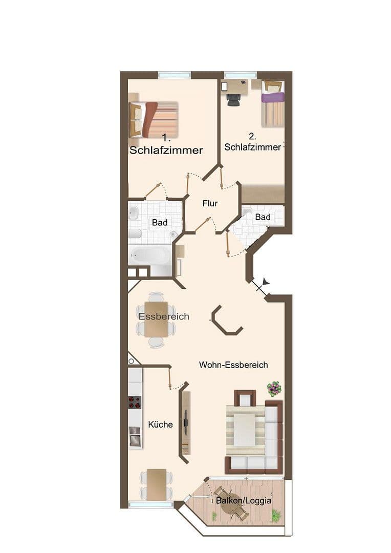 Pronájem bytu 3+1 91 m², Herderweg 1A, Wesel, Severní Porýní-Vestfálsko Pronájem bytu 3+1 91 m², Herderweg 1A, Wesel, Severní Porýní-Vestfálsko