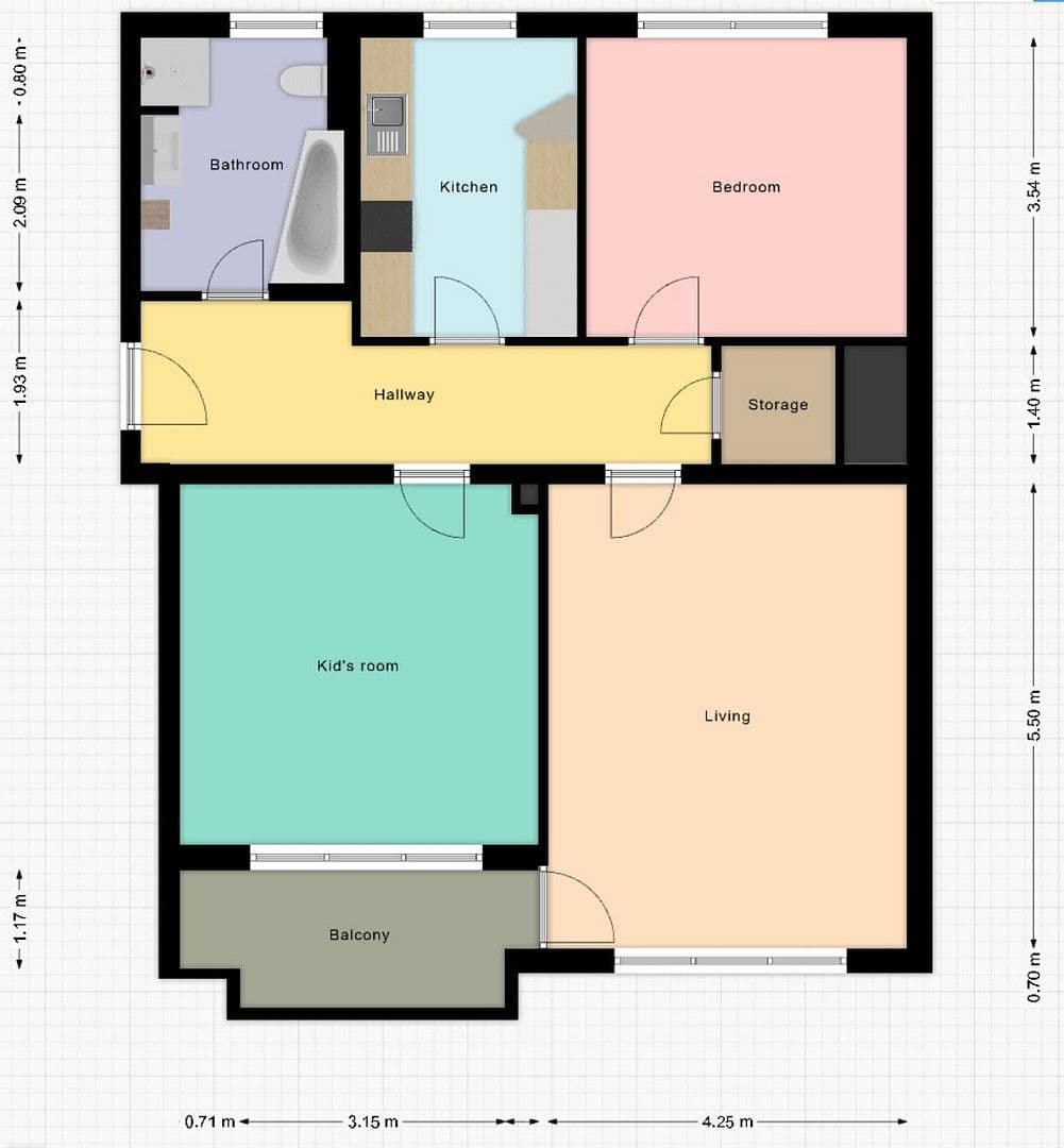 Pronájem bytu 3+1 82 m², Ansbach, Bavorsko Pronájem bytu 3+1 82 m², Ansbach, Bavorsko