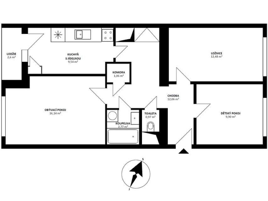 Prodej bytu 3+1 70 m², Pšenčíkova, Praha, Praha Prodej bytu 3+1 70 m², Pšenčíkova, Praha, Praha