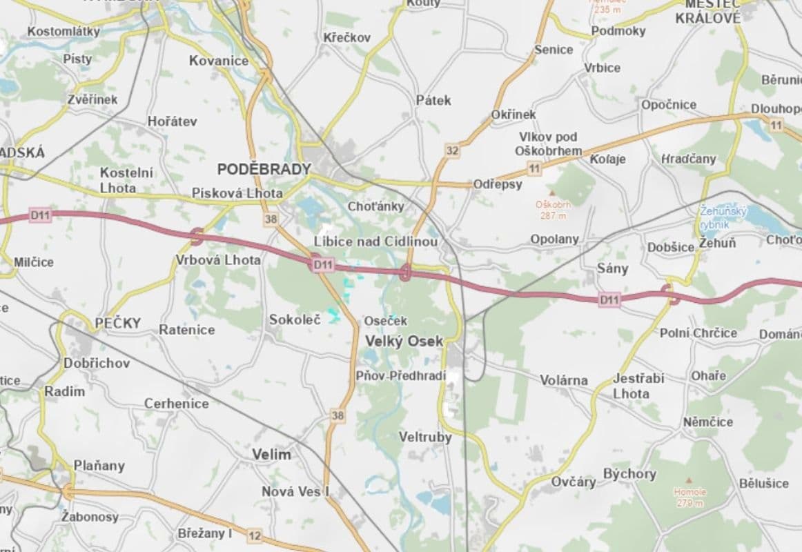 Prodej pozemku 85.678 m², Oseček, Středočeský kraj Prodej pozemku 85.678 m², Oseček, Středočeský kraj