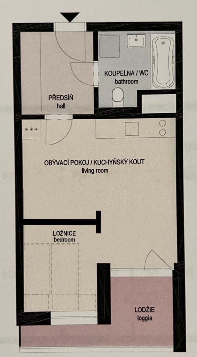Prodej bytu 2+kk 38 m², Olgy Havlové, Praha, Praha Prodej bytu 2+kk 38 m², Olgy Havlové, Praha, Praha