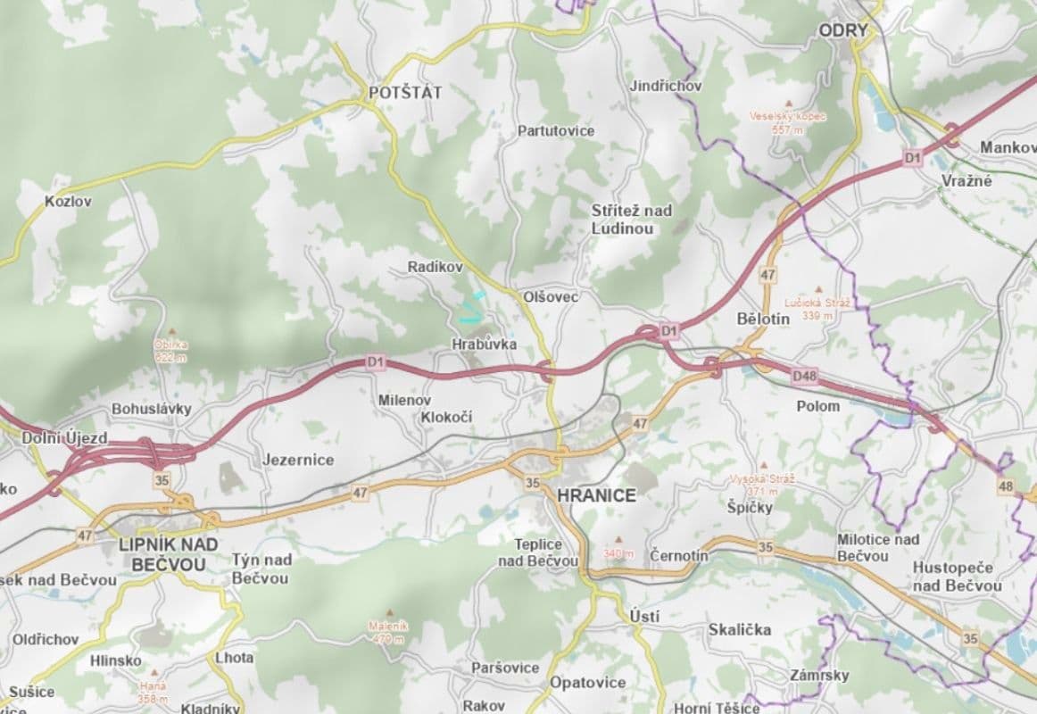 Prodej pozemku 77.991 m², Hranice, Olomoucký kraj Prodej pozemku 77.991 m², Hranice, Olomoucký kraj