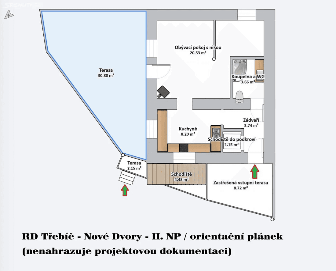 Prodej domu 105 m², pozemek 132 m², Nad Babou, Třebíč, Kraj Vysočina Prodej domu 105 m², pozemek 132 m², Nad Babou, Třebíč, Kraj Vysočina