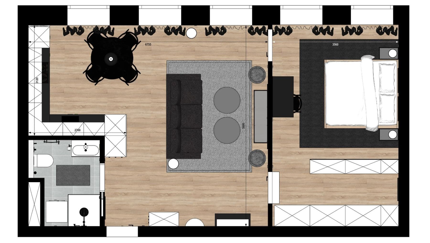 Pronájem bytu 2+kk 61 m², Lorencova, Zlín, Zlínský kraj Pronájem bytu 2+kk 61 m², Lorencova, Zlín, Zlínský kraj