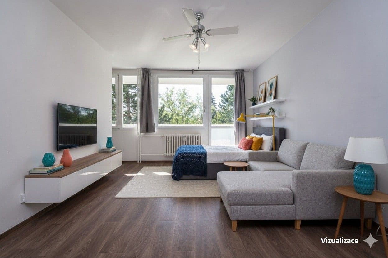 Prodej bytu 1+kk 28 m², K Sadu, Praha, Praha Prodej bytu 1+kk 28 m², K Sadu, Praha, Praha