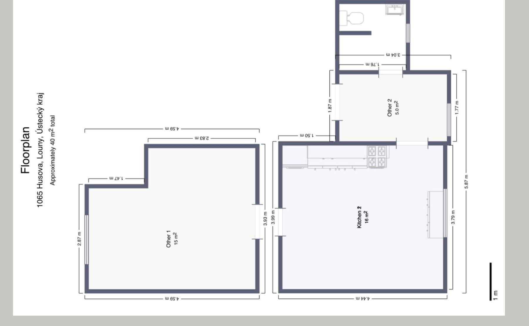 Pronájem bytu 2+kk 1 m², Husova, Louny, Ústecký kraj Pronájem bytu 2+kk 1 m², Husova, Louny, Ústecký kraj