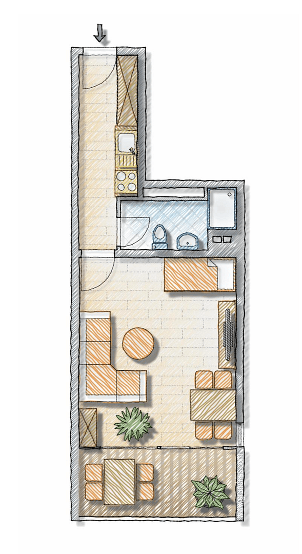 Pronájem bytu 1+1 36 m², Am Wald 19, Unterkirnach, Bádensko-Württembersko Pronájem bytu 1+1 36 m², Am Wald 19, Unterkirnach, Bádensko-Württembersko