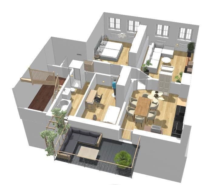 Prodej bytu 3+1 96 m², Ludwigshafen, Porýní-Falc Prodej bytu 3+1 96 m², Ludwigshafen, Porýní-Falc