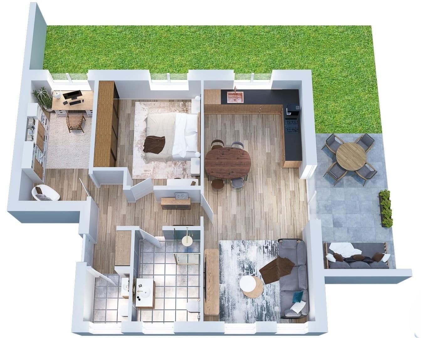 Pronájem bytu 3+1 87 m², Berliner Straße 32, Nordhorn, Dolní Sasko Pronájem bytu 3+1 87 m², Berliner Straße 32, Nordhorn, Dolní Sasko