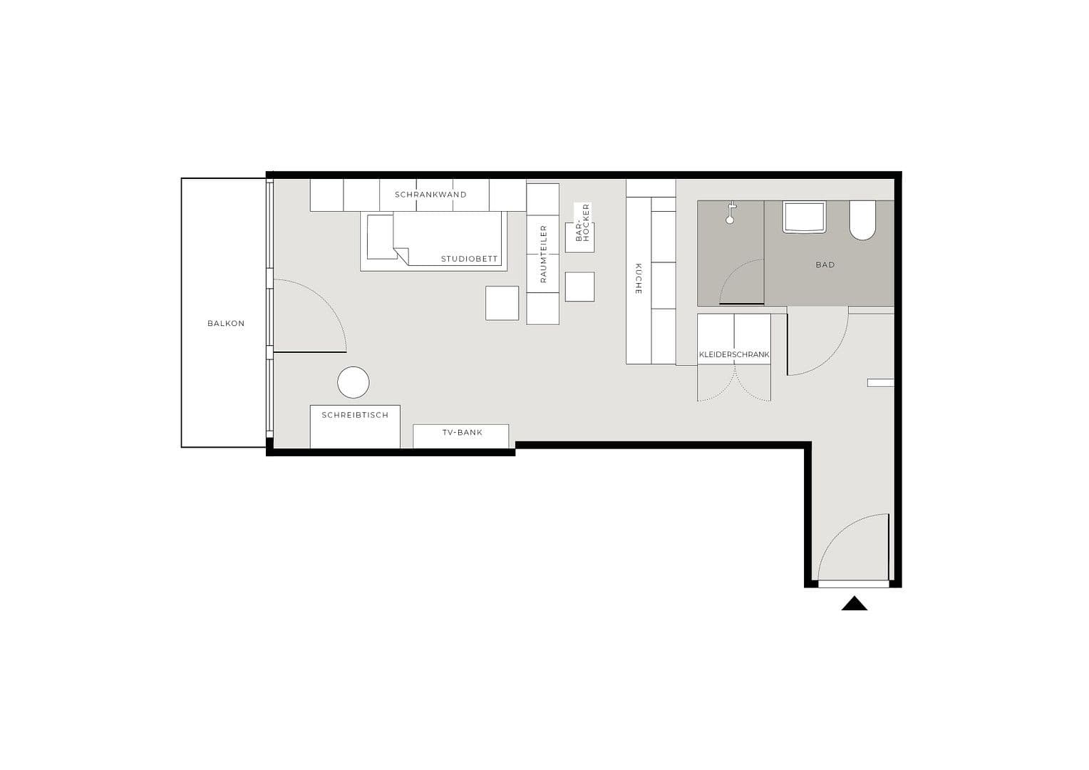 Pronájem bytu 34 m², Stuttgart, Bádensko-Württembersko Pronájem bytu 34 m², Stuttgart, Bádensko-Württembersko