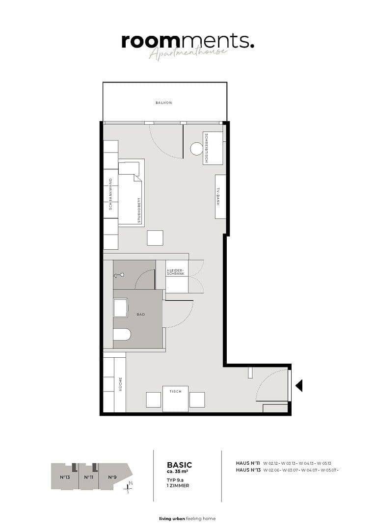 Pronájem bytu 34 m², Stuttgart, Bádensko-Württembersko Pronájem bytu 34 m², Stuttgart, Bádensko-Württembersko