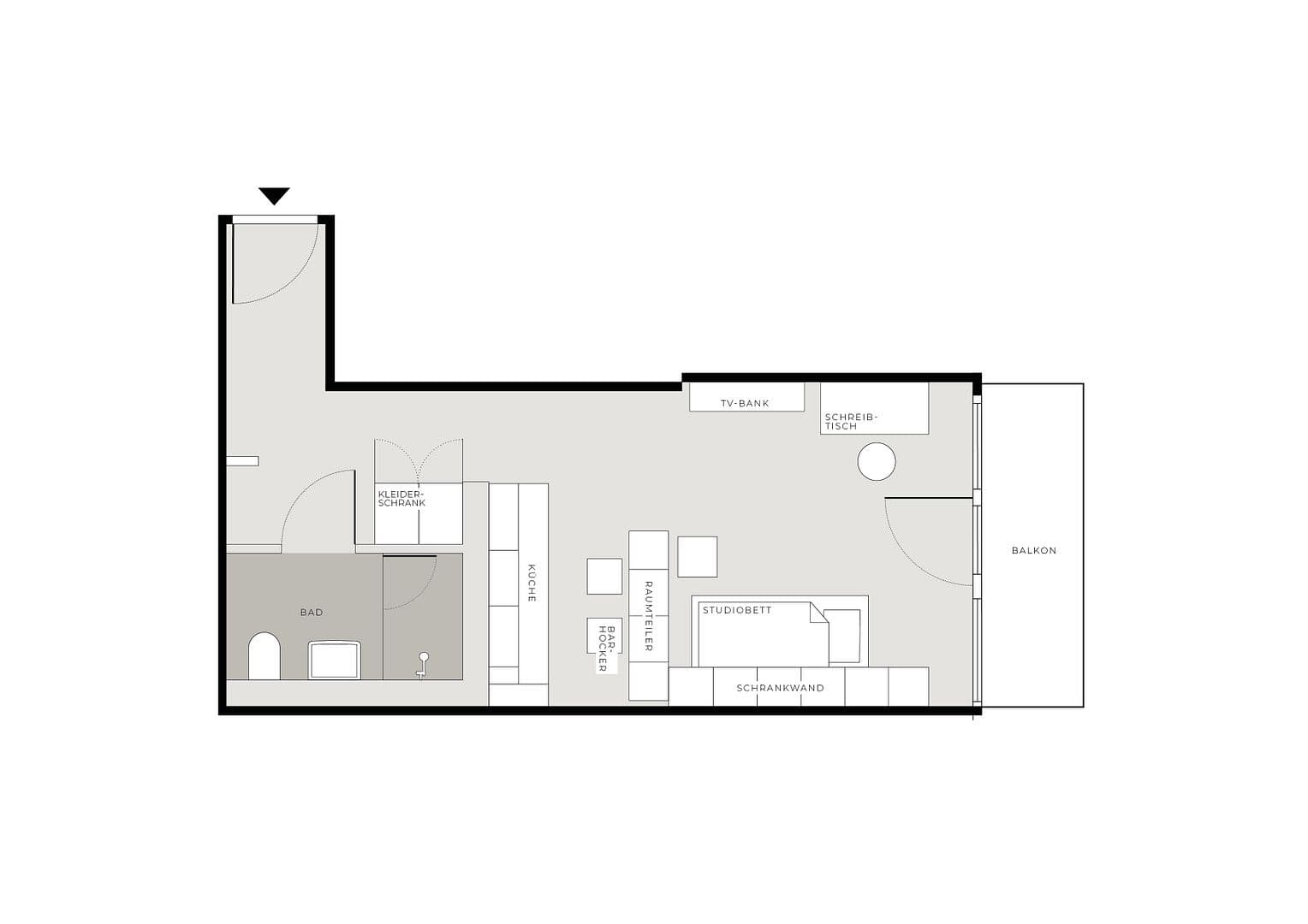 Pronájem bytu 34 m², Stuttgart, Bádensko-Württembersko Pronájem bytu 34 m², Stuttgart, Bádensko-Württembersko