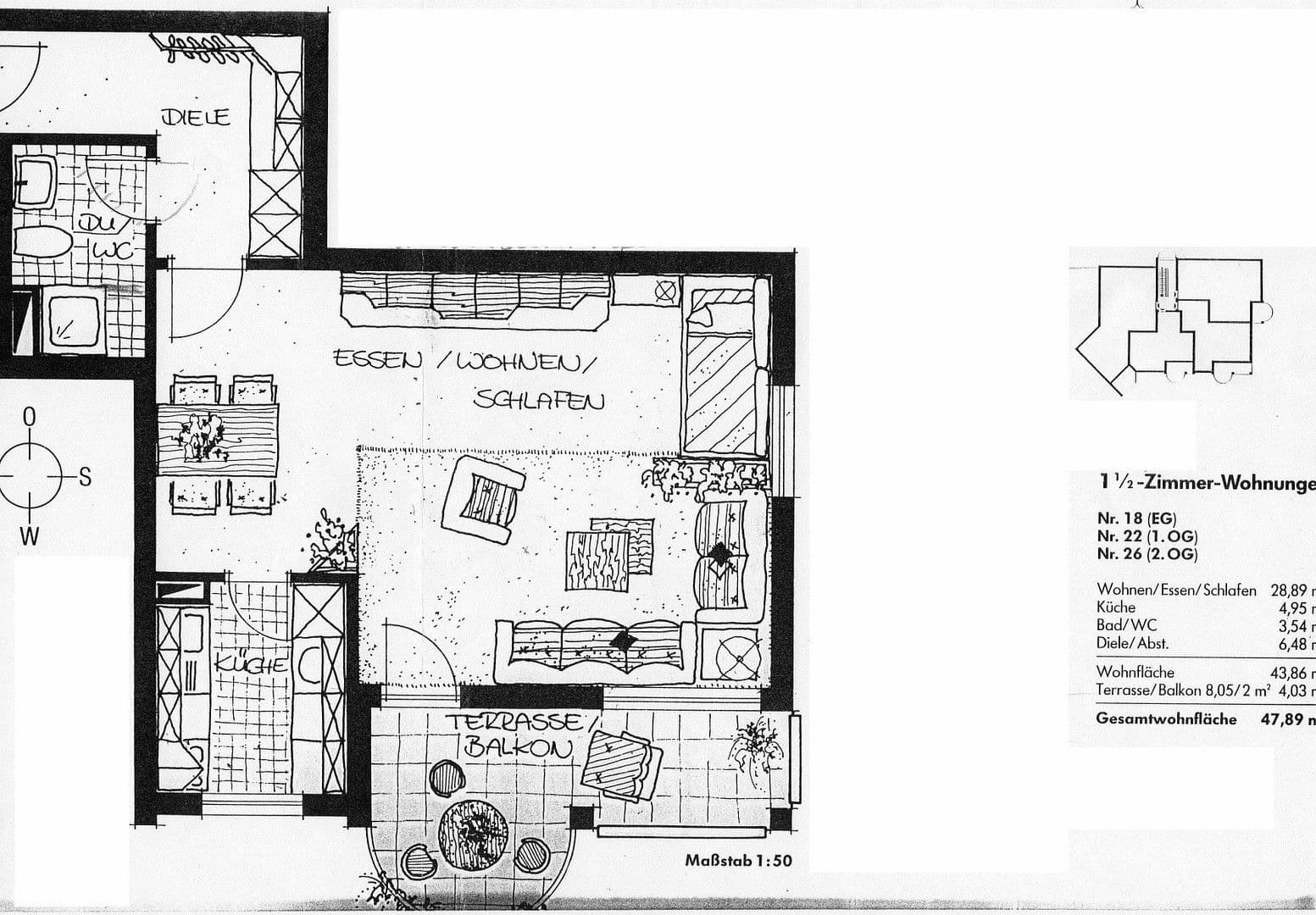 Pronájem bytu 1+kk 48 m², Werderstraße 168, Heilbronn, Bádensko-Württembersko Pronájem bytu 1+kk 48 m², Werderstraße 168, Heilbronn, Bádensko-Württembersko