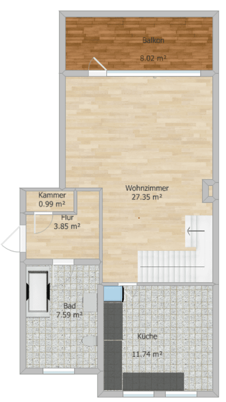 Pronájem bytu 2+1 72 m², Jänickendorfer Straße 50, Steinhöfel, Braniborsko Pronájem bytu 2+1 72 m², Jänickendorfer Straße 50, Steinhöfel, Braniborsko