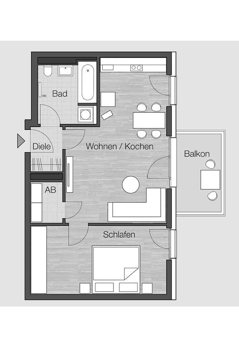 Pronájem bytu 2+1 53 m², Paul-Heyse-Str 31a, München, Bavorsko Pronájem bytu 2+1 53 m², Paul-Heyse-Str 31a, München, Bavorsko