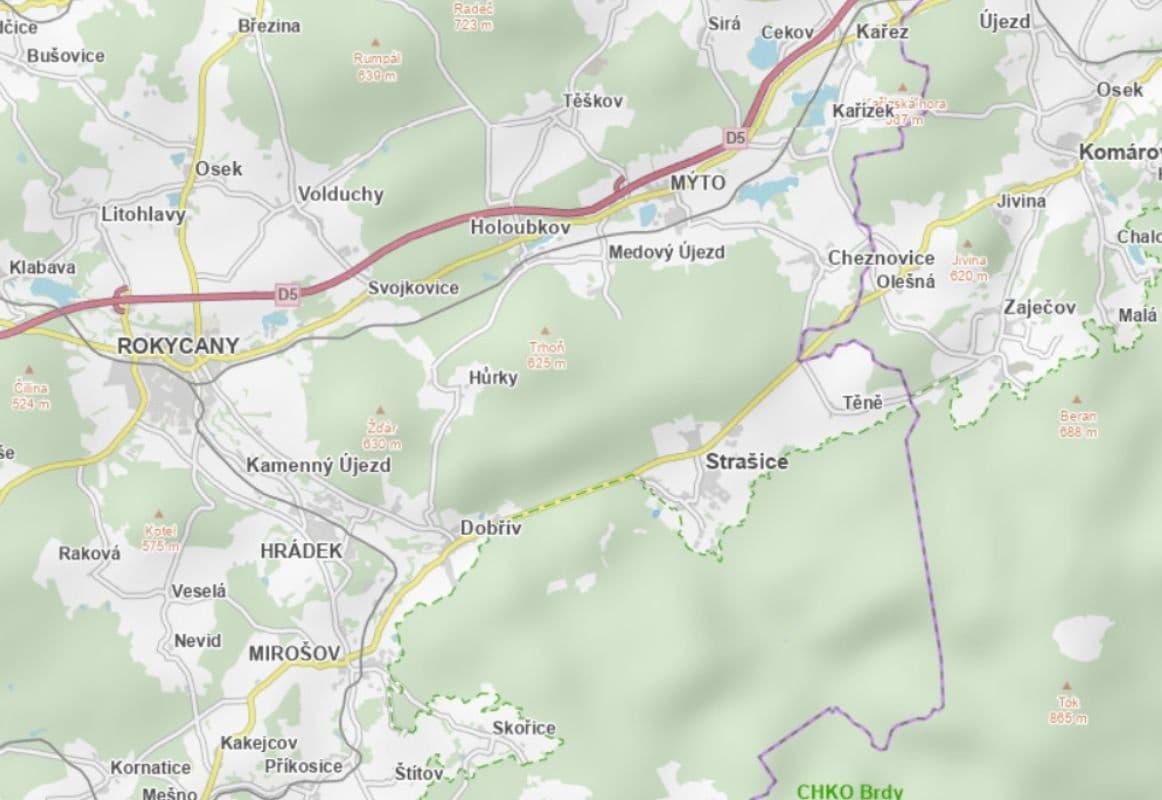 Prodej pozemku 25.762 m², Strašice, Plzeňský kraj Prodej pozemku 25.762 m², Strašice, Plzeňský kraj