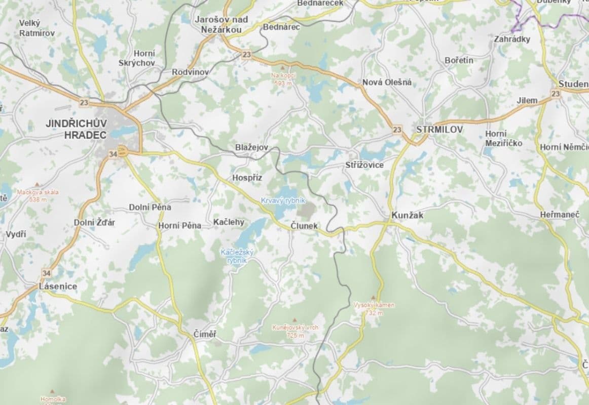 Prodej pozemku 13.272 m², Kunžak, Jihočeský kraj Prodej pozemku 13.272 m², Kunžak, Jihočeský kraj