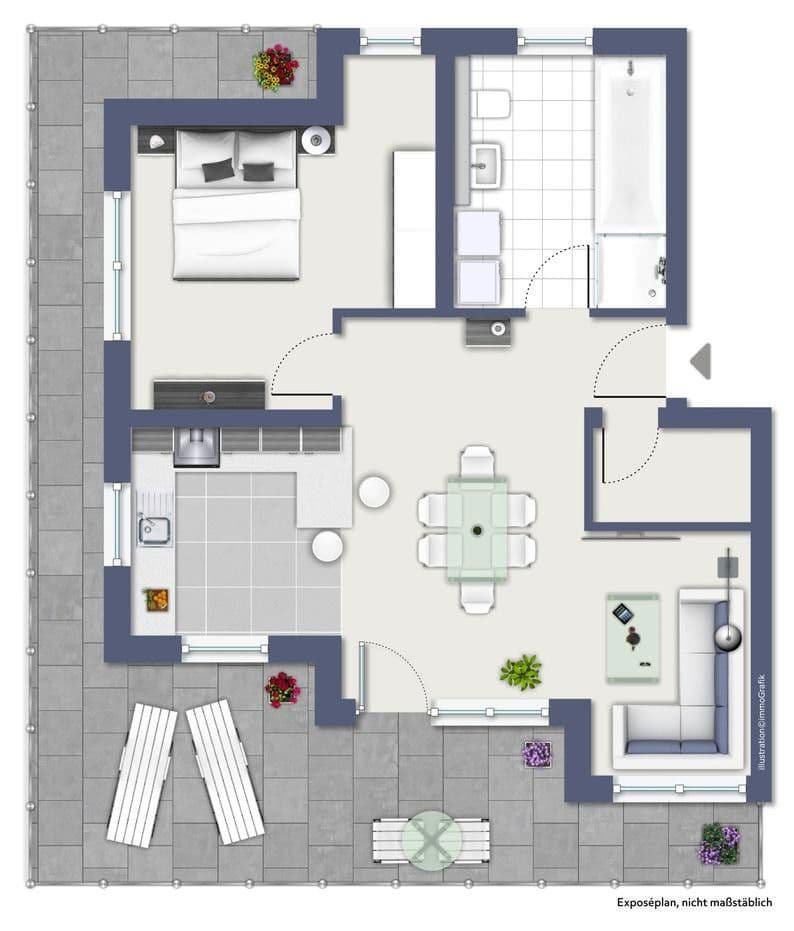 Pronájem bytu 2+1 74 m², Tannenstraße 36a, Dietzenbach, Hessen Pronájem bytu 2+1 74 m², Tannenstraße 36a, Dietzenbach, Hessen