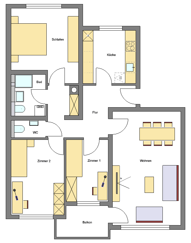 Pronájem bytu 4+1 88 m², Sauerweinstr. 8-12, Darmstadt, Hessen Pronájem bytu 4+1 88 m², Sauerweinstr. 8-12, Darmstadt, Hessen