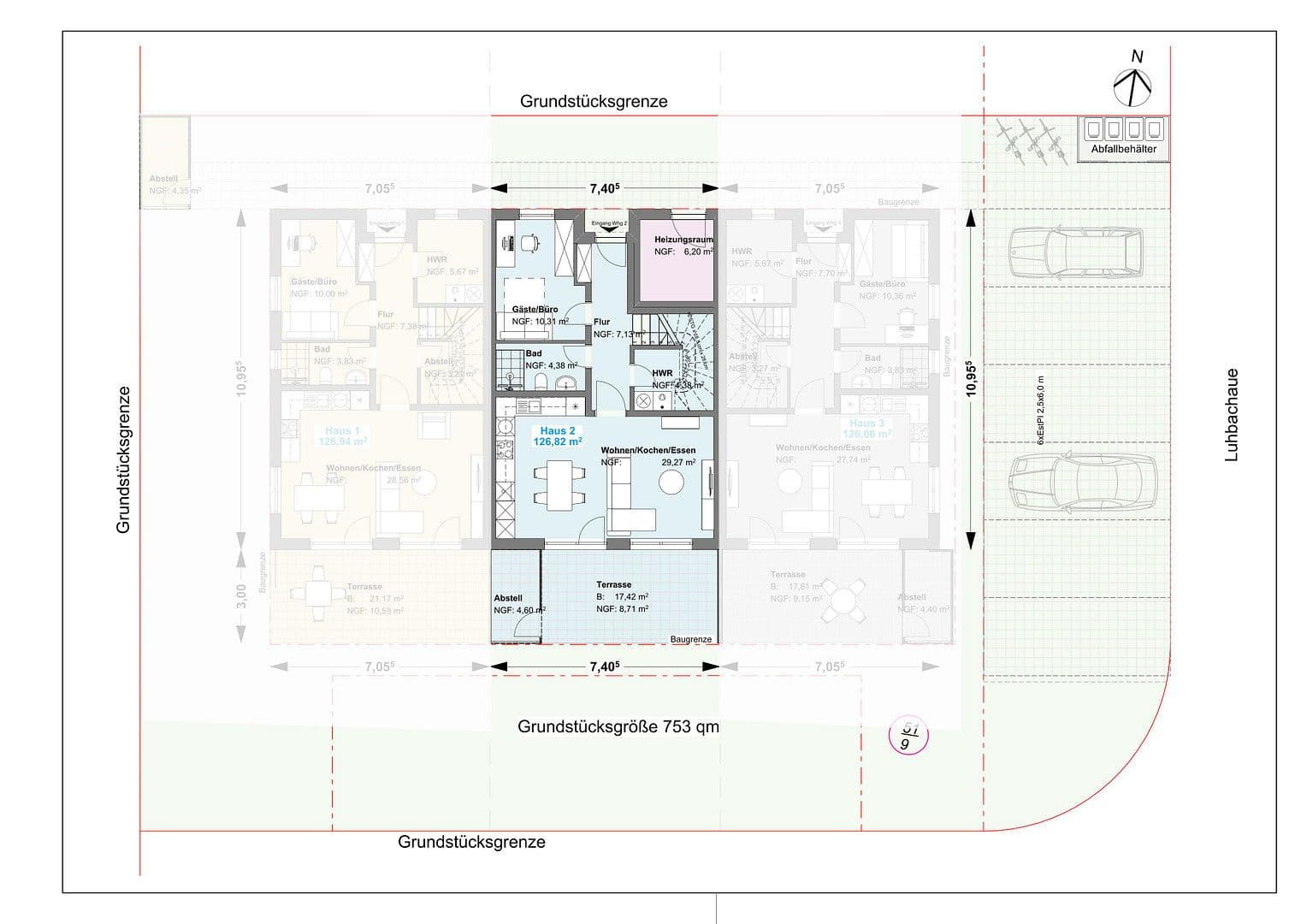 Prodej domu 127 m², pozemek 753 m², Rosdorf, Dolní Sasko Prodej domu 127 m², pozemek 753 m², Rosdorf, Dolní Sasko
