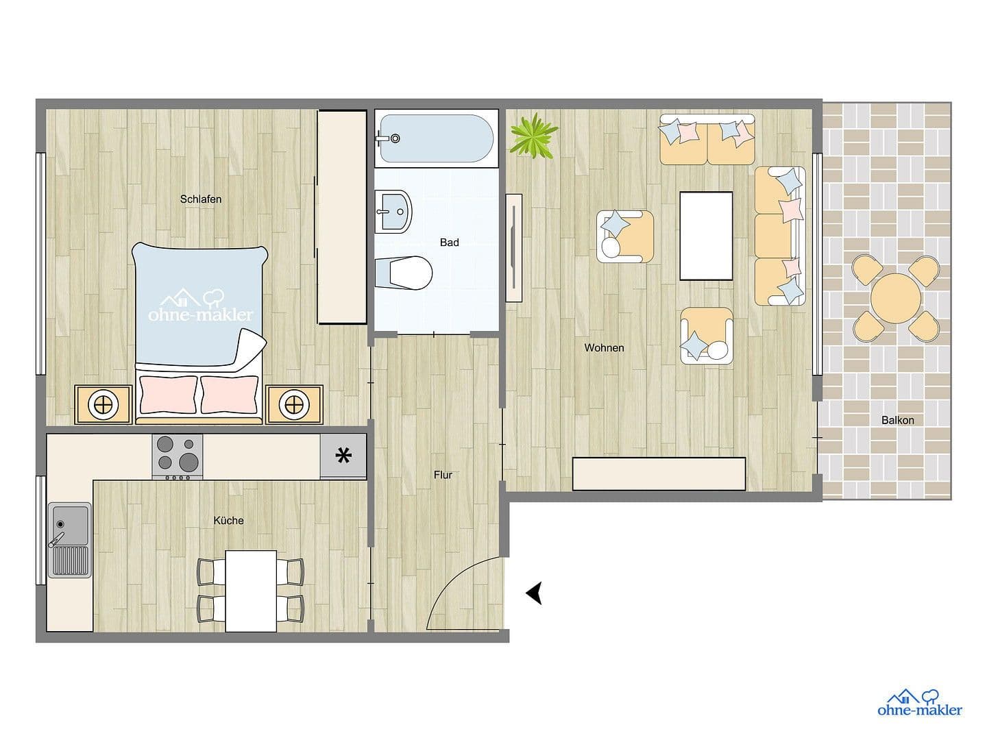 Pronájem bytu 2+1 54 m², Hohenzollernstraße 262, Mönchengladbach, Severní Porýní-Vestfálsko Pronájem bytu 2+1 54 m², Hohenzollernstraße 262, Mönchengladbach, Severní Porýní-Vestfálsko