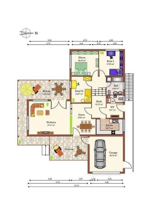 Prodej domu 274 m², pozemek 679 m², Nandlstadt, Bavorsko Prodej domu 274 m², pozemek 679 m², Nandlstadt, Bavorsko