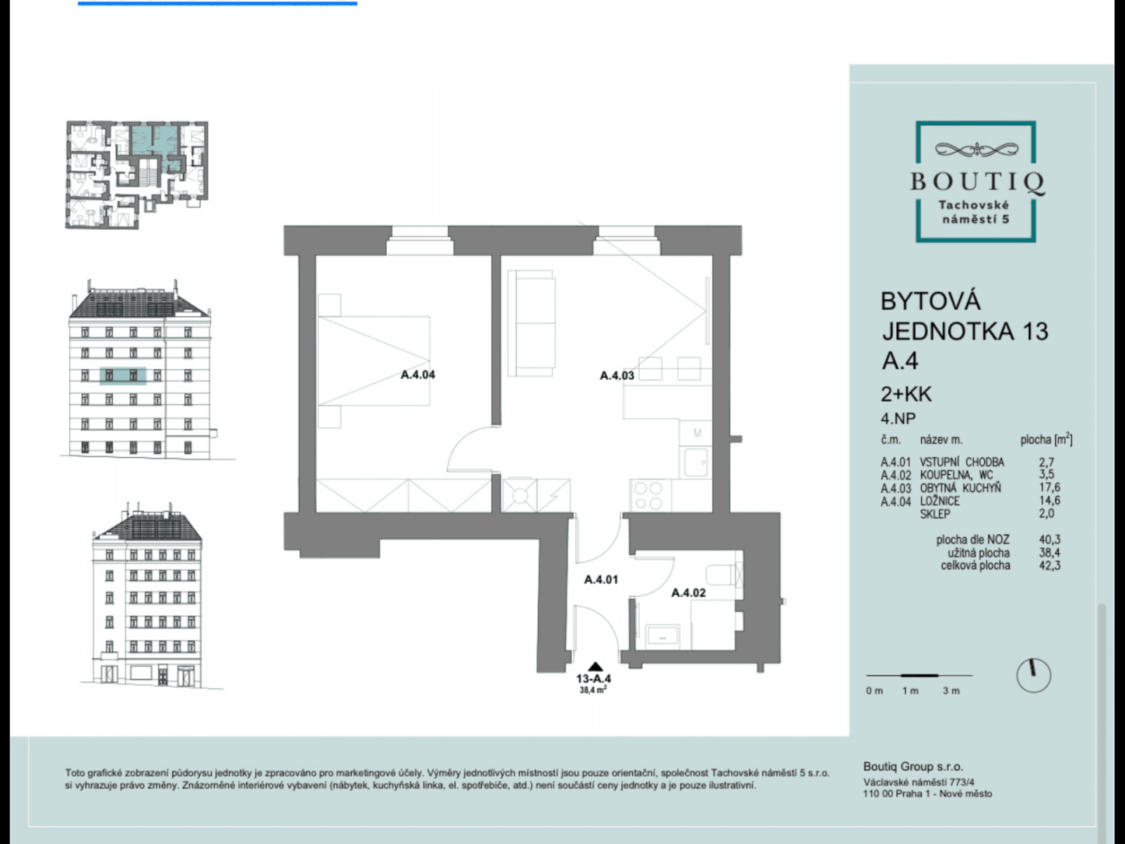 Pronájem bytu 2+kk 41 m², Tachovské náměstí, Praha, Praha Pronájem bytu 2+kk 41 m², Tachovské náměstí, Praha, Praha
