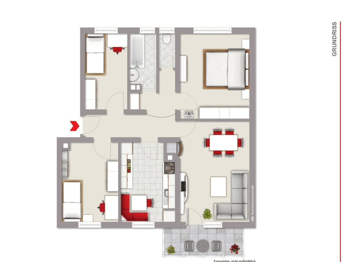 Pronájem bytu 4+1 85 m², Alemannenstr. 39, Villingen-Schwenningen, Bádensko-Württembersko Pronájem bytu 4+1 85 m², Alemannenstr. 39, Villingen-Schwenningen, Bádensko-Württembersko