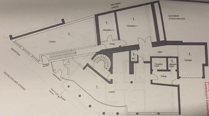 Pronájem kanceláře 292 m², Schallfelder Str. 5, Gerolzhofen, Bavorsko Pronájem kanceláře 292 m², Schallfelder Str. 5, Gerolzhofen, Bavorsko