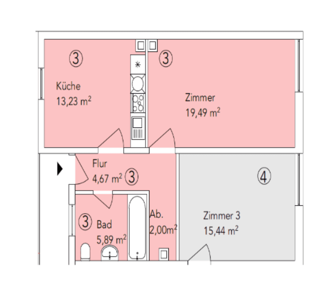 Pronájem bytu 1+1 46 m², Mannheim, Bádensko-Württembersko Pronájem bytu 1+1 46 m², Mannheim, Bádensko-Württembersko
