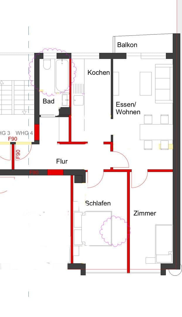 Pronájem bytu 3+1 65 m², Blücherstraße 20, Pforzheim, Bádensko-Württembersko Pronájem bytu 3+1 65 m², Blücherstraße 20, Pforzheim, Bádensko-Württembersko
