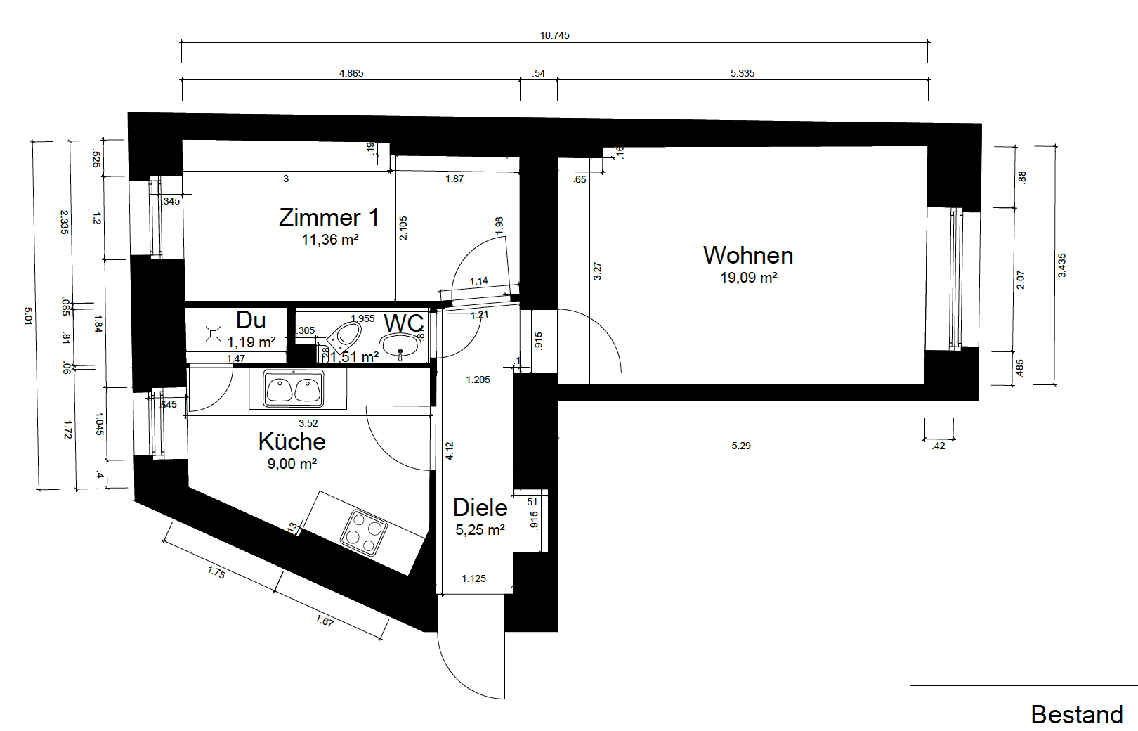 Pronájem bytu 2+1 47 m², Altenbraker Str. 20, Berlin, Berlín Pronájem bytu 2+1 47 m², Altenbraker Str. 20, Berlin, Berlín