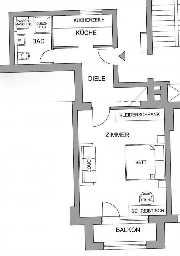 Prodej bytu 1+1 43 m², Seesener Str. 50, Berlin, Berlín Prodej bytu 1+1 43 m², Seesener Str. 50, Berlin, Berlín