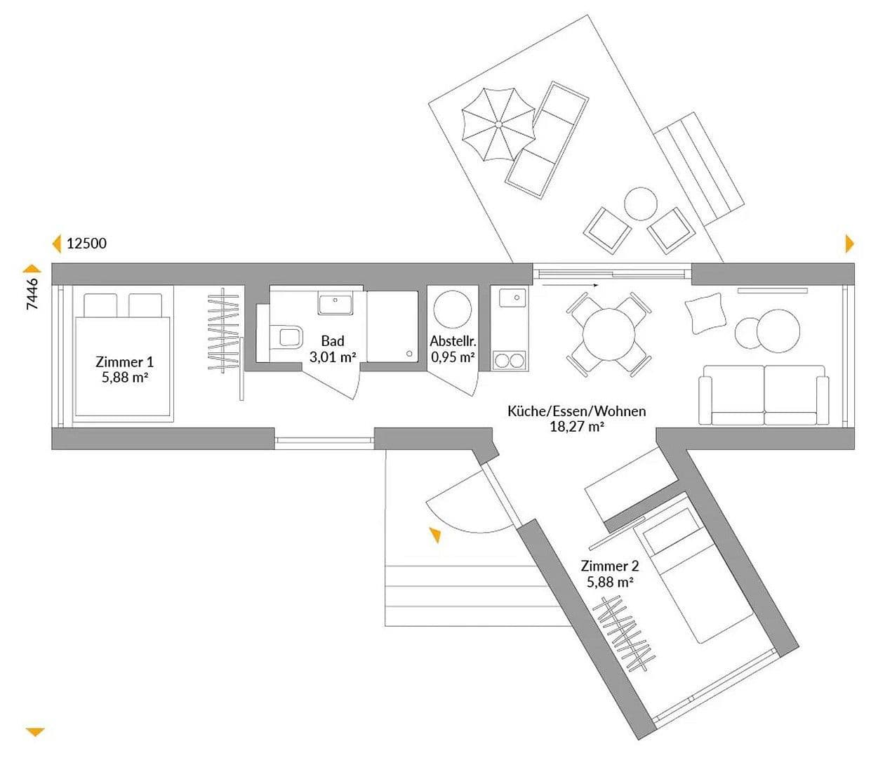 Prodej domu 34 m², pozemek 1 m², Stainz, Štýrsko Prodej domu 34 m², pozemek 1 m², Stainz, Štýrsko