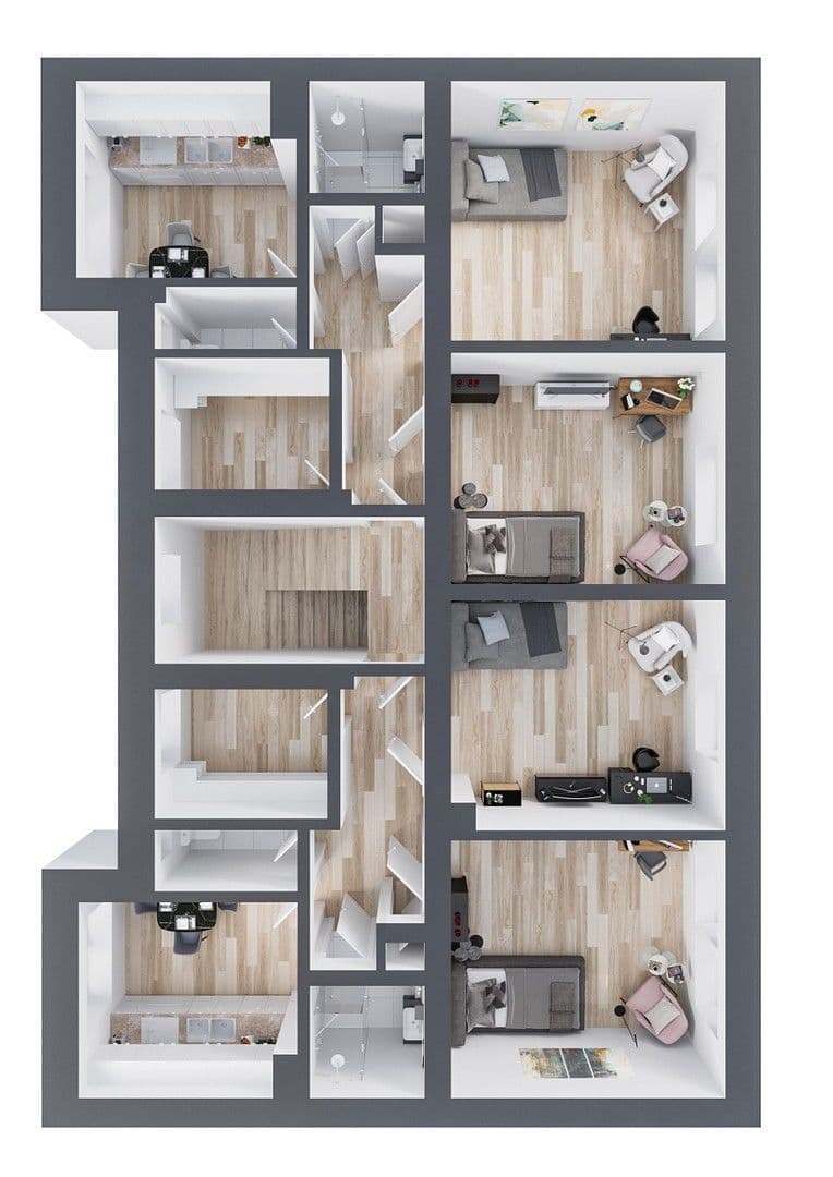 Pronájem bytu 2+kk 62 m², Nürnberg, Bavorsko Pronájem bytu 2+kk 62 m², Nürnberg, Bavorsko