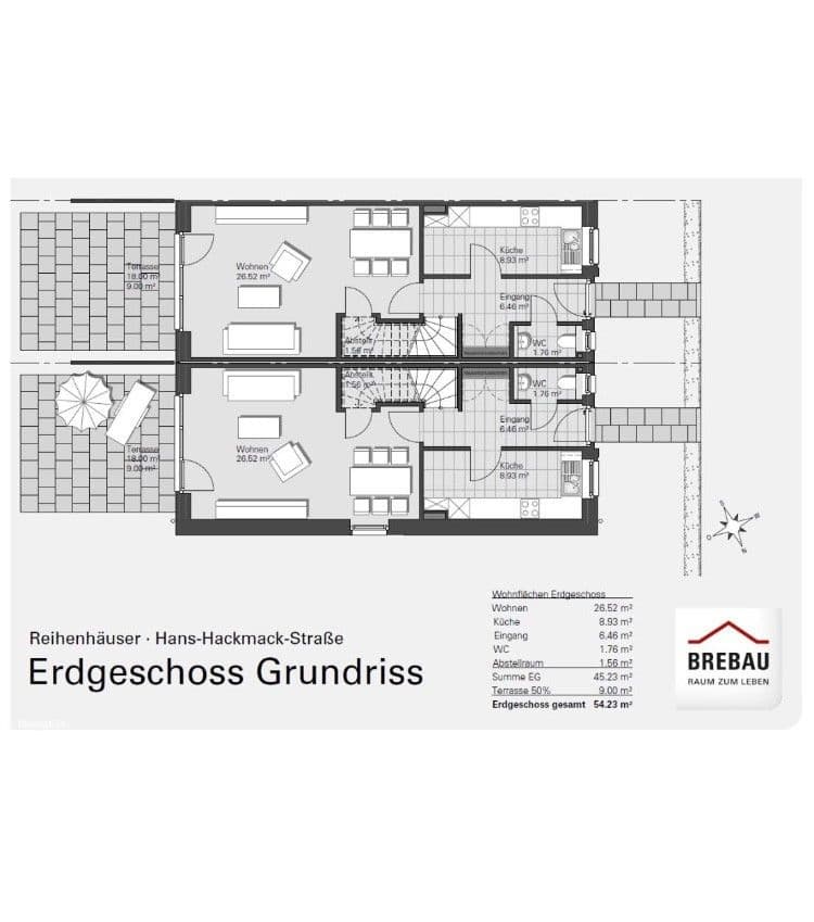 Pronájem domu 132 m², pozemek 163 m², Hans-Hackmack-Straße, Bremen, Bremen Pronájem domu 132 m², pozemek 163 m², Hans-Hackmack-Straße, Bremen, Bremen