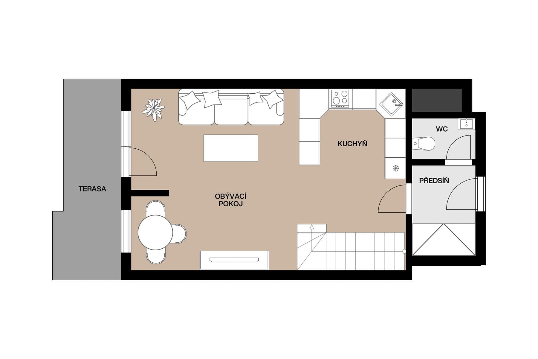 Prodej bytu 2+kk 75 m², Šternovská, Praha, Praha Prodej bytu 2+kk 75 m², Šternovská, Praha, Praha