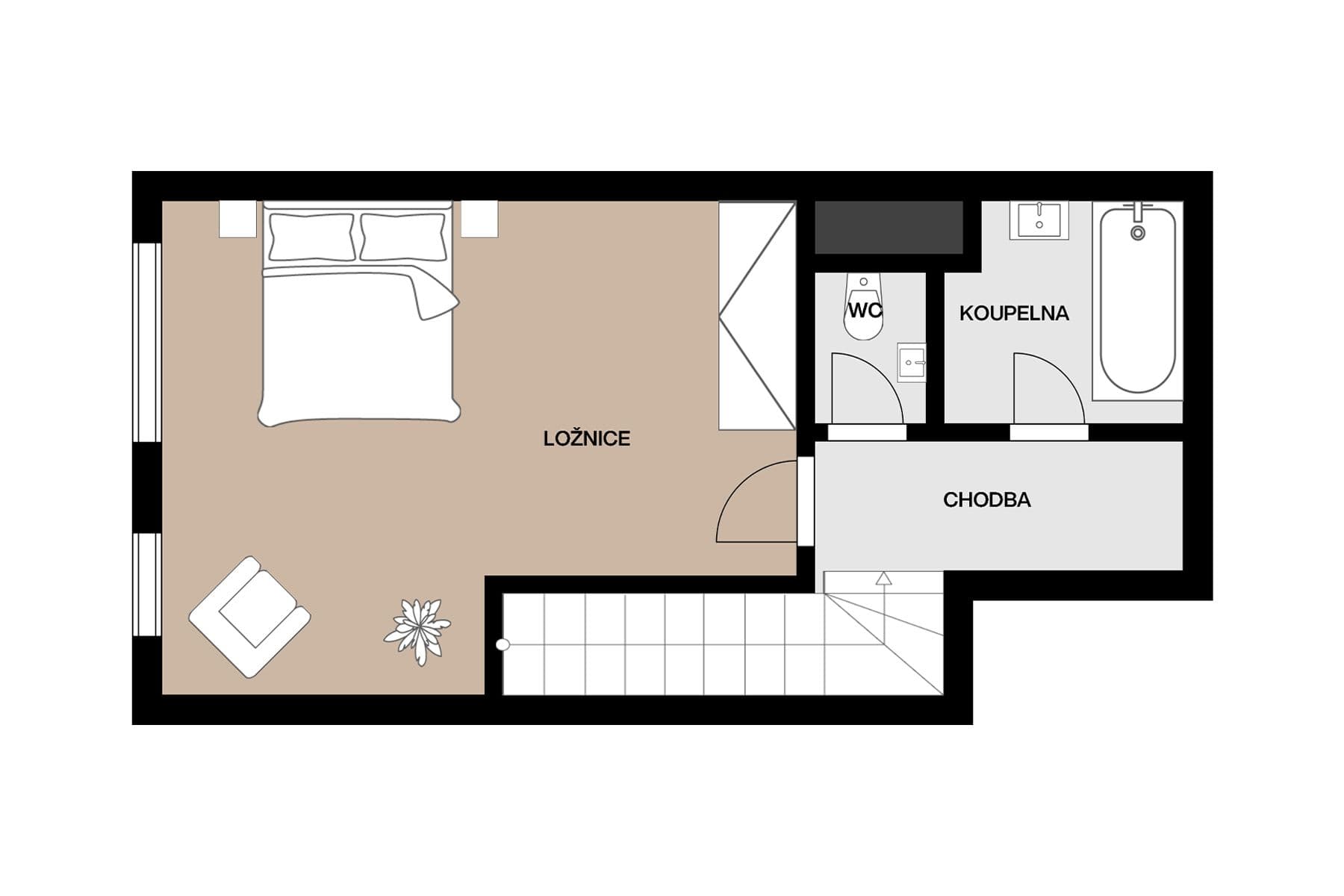 Prodej bytu 2+kk 75 m², Šternovská, Praha, Praha Prodej bytu 2+kk 75 m², Šternovská, Praha, Praha