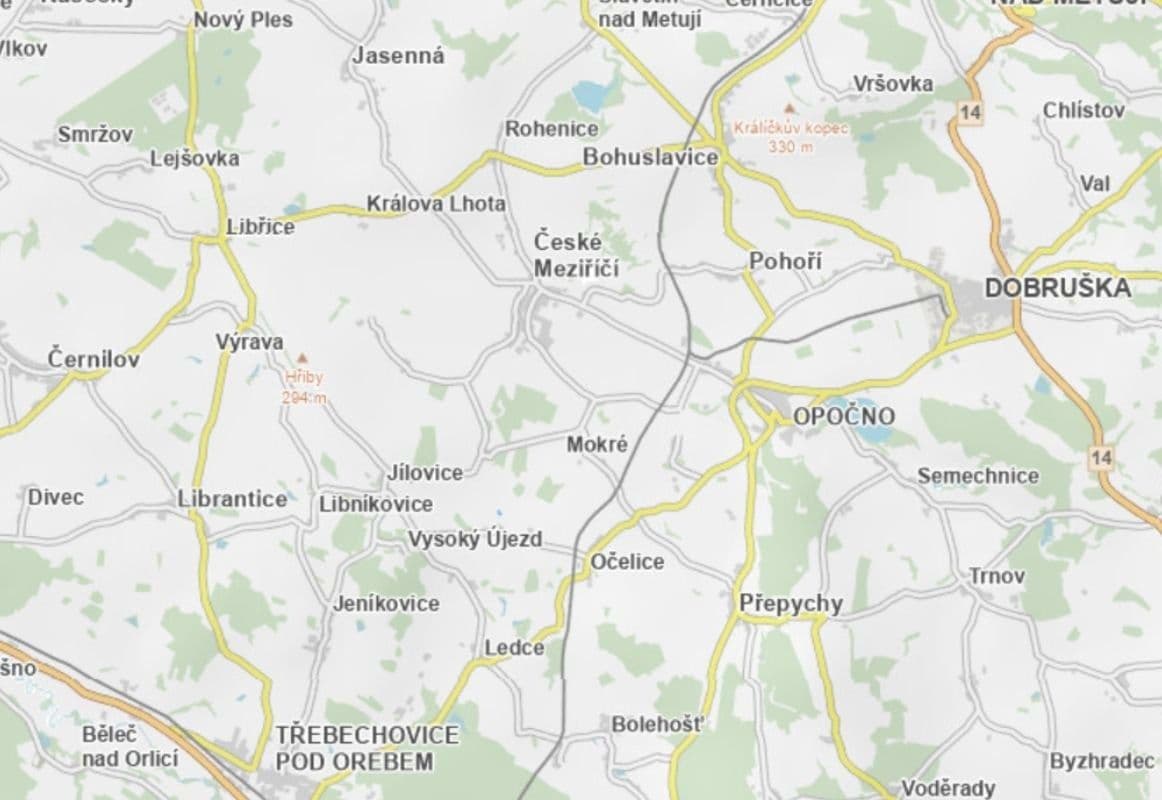 Prodej pozemku 2.398 m², České Meziříčí, Královéhradecký kraj Prodej pozemku 2.398 m², České Meziříčí, Královéhradecký kraj