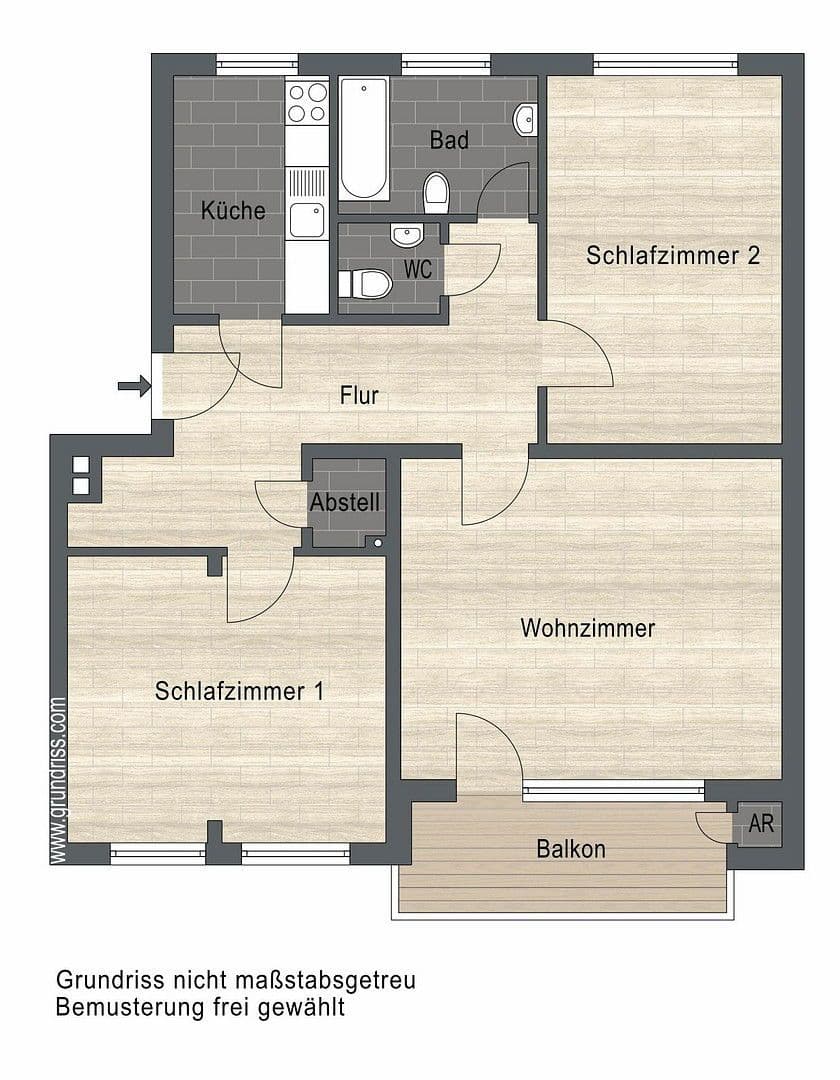 Pronájem bytu 3+1 88 m², Ludwig-Uhland-Weg 6, Geesthacht, Šlesvicko-Holštýnsko Pronájem bytu 3+1 88 m², Ludwig-Uhland-Weg 6, Geesthacht, Šlesvicko-Holštýnsko