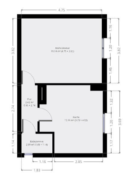 Pronájem bytu 1+1 30 m², Fasanenstr., Mannheim, Bádensko-Württembersko Pronájem bytu 1+1 30 m², Fasanenstr., Mannheim, Bádensko-Württembersko