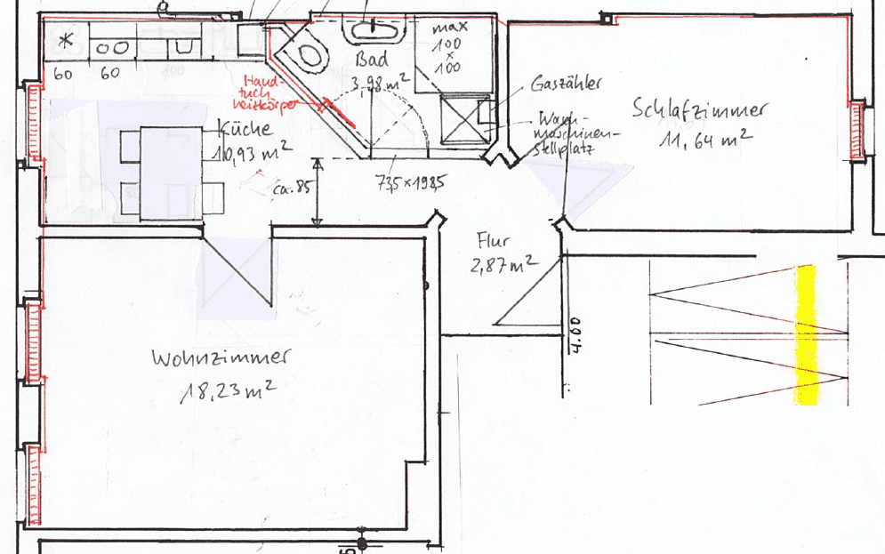 Pronájem bytu 2+1 46 m², Walramstraße 2, Wiesbaden, Hessen Pronájem bytu 2+1 46 m², Walramstraße 2, Wiesbaden, Hessen