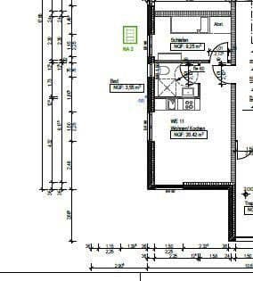 Pronájem bytu 2+1 34 m², Bruchmühler Str. 77, Fredersdorf-Vogelsdorf, Braniborsko Pronájem bytu 2+1 34 m², Bruchmühler Str. 77, Fredersdorf-Vogelsdorf, Braniborsko
