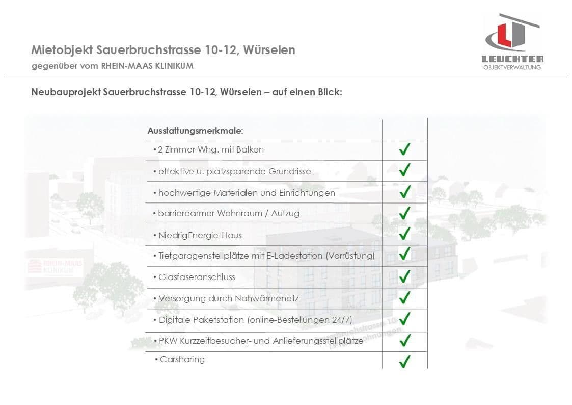 Pronájem bytu 2+1 56 m², Sauerbruchstraße 10-12, Würselen, Severní Porýní-Vestfálsko Pronájem bytu 2+1 56 m², Sauerbruchstraße 10-12, Würselen, Severní Porýní-Vestfálsko