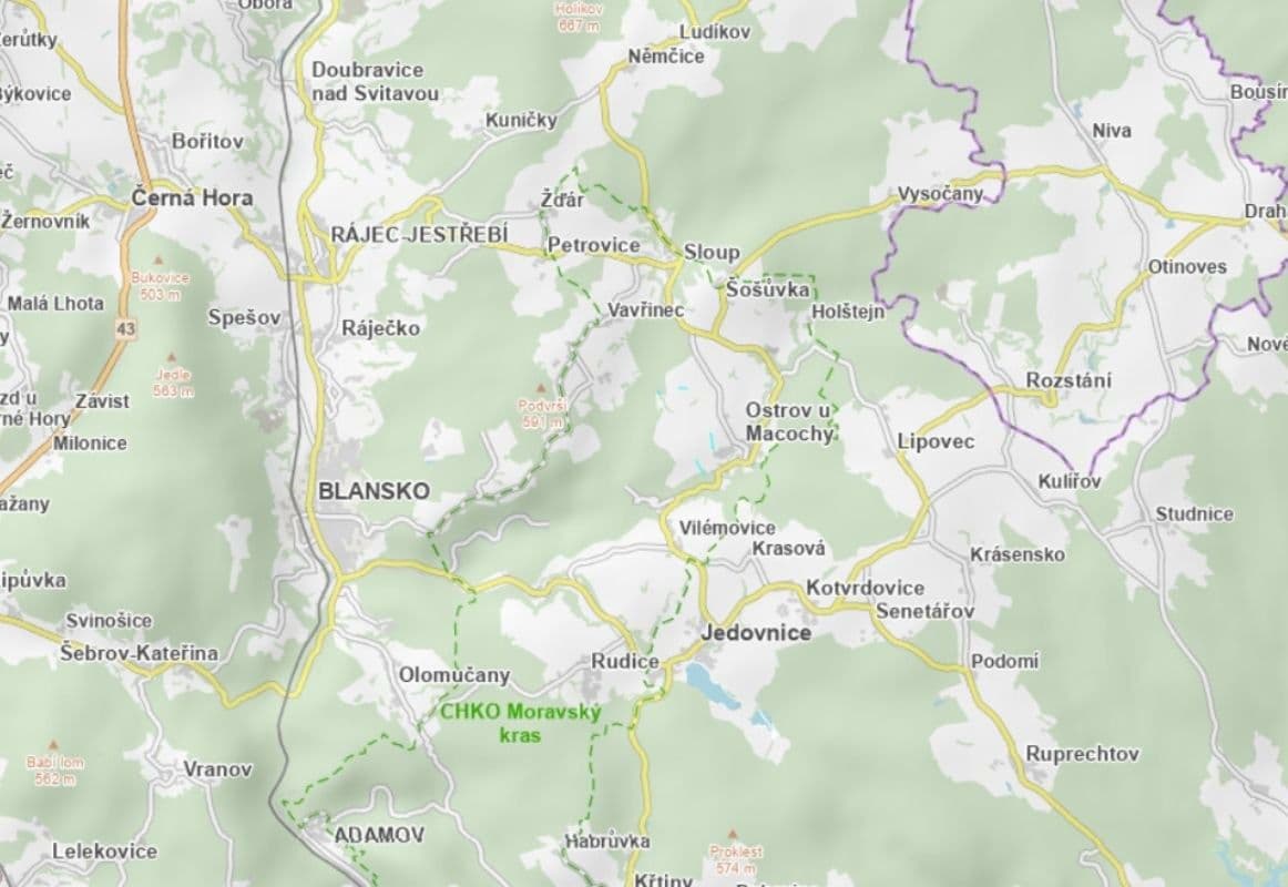 Prodej pozemku 6.676 m², Ostrov u Macochy, Jihomoravský kraj Prodej pozemku 6.676 m², Ostrov u Macochy, Jihomoravský kraj