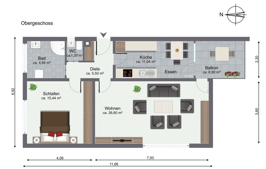 Pronájem bytu 2+1 69 m², Malmsheimer Str. 2-4, Weil der Stadt, Bádensko-Württembersko Pronájem bytu 2+1 69 m², Malmsheimer Str. 2-4, Weil der Stadt, Bádensko-Württembersko