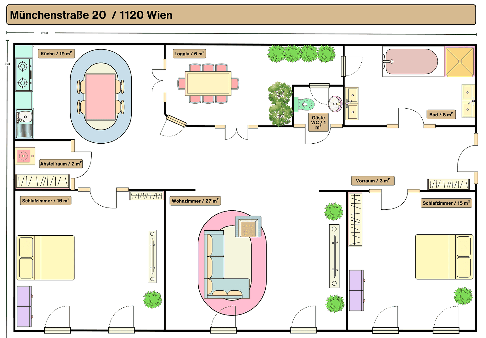 Pronájem bytu 3+1 96 m², Münchenstraße 20, Wien, Wien Pronájem bytu 3+1 96 m², Münchenstraße 20, Wien, Wien