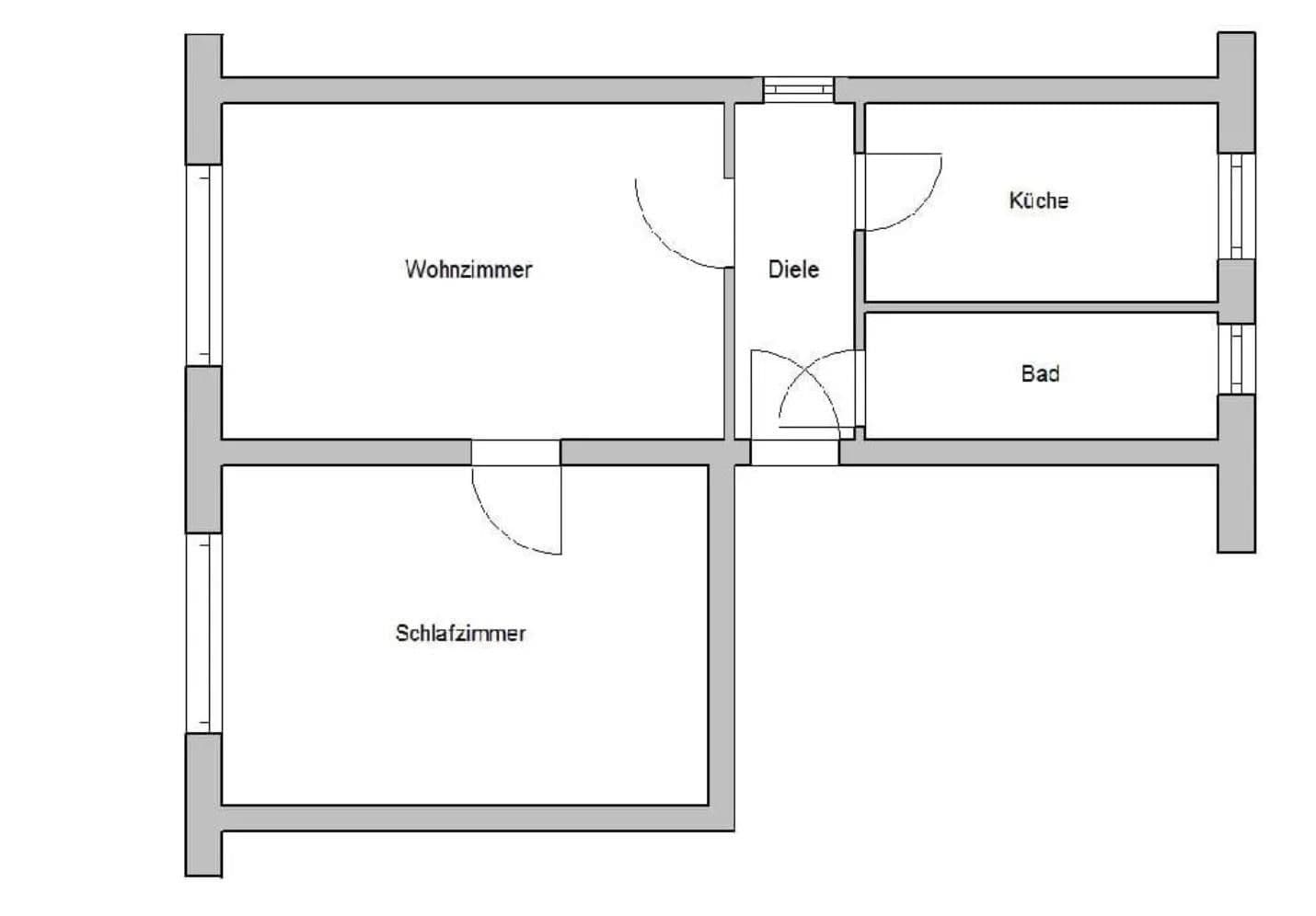 Pronájem bytu 4+1 71 m², Brunnenstraße 16, Bad Düben, Sasko Pronájem bytu 4+1 71 m², Brunnenstraße 16, Bad Düben, Sasko